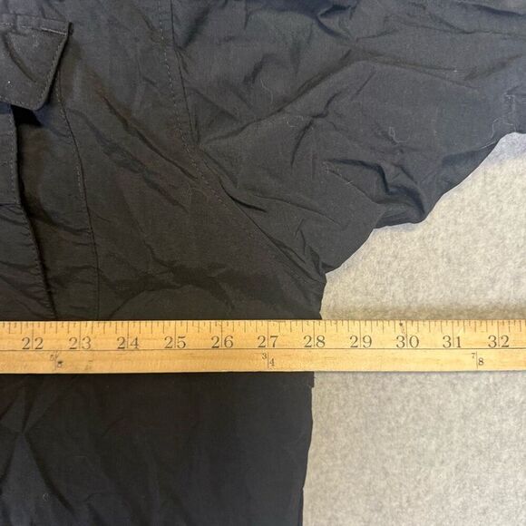 Columbia Men's Size 2XLT Tall Black Short Sleeve Button Down Shirt Bahama - Picture 3 of 7